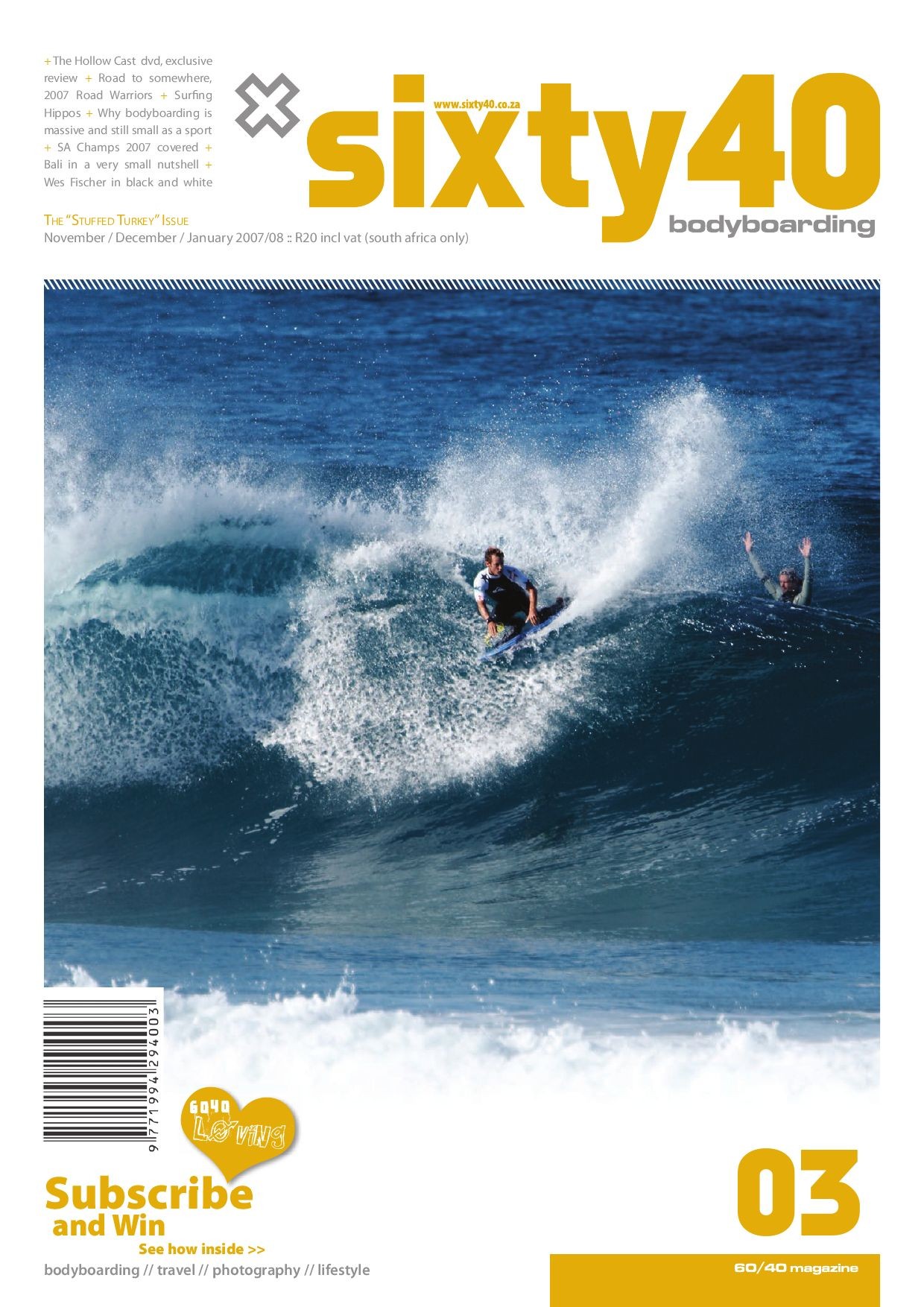 Sixty40 Bodyboarding Magazine - issue #03 - page 1