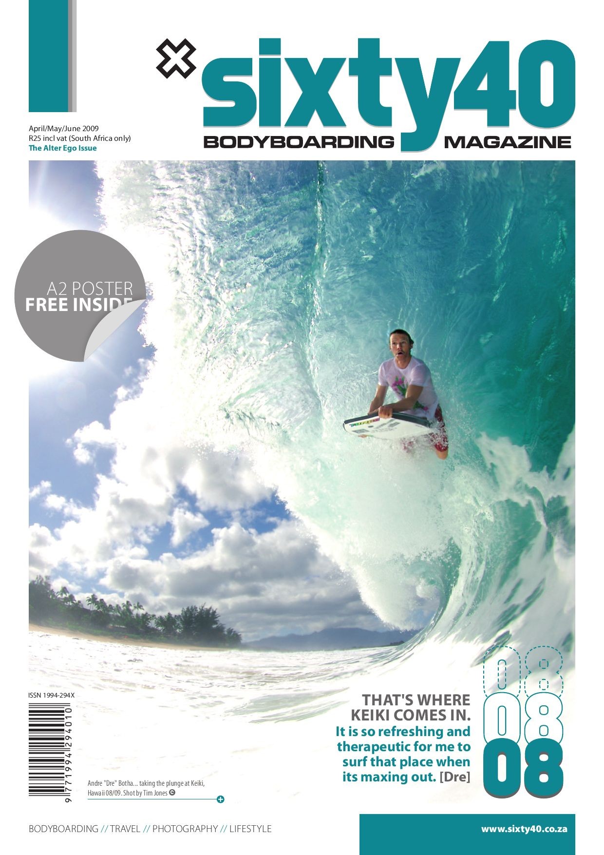 Sixty40 Bodyboarding Magazine - issue #08 - page 1