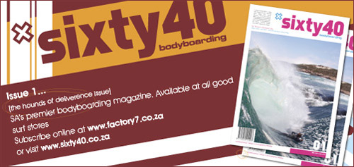 sixty40 bodyboarding magazine issue #1
