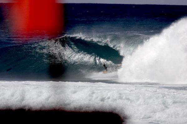 Jared Houston, prone tube/barrel at Backdoor