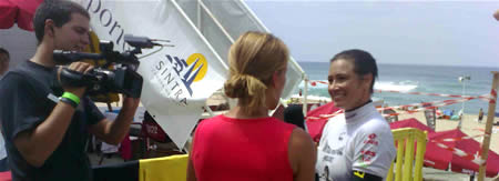 Mandy Zieren at Praia Grande, Sintra