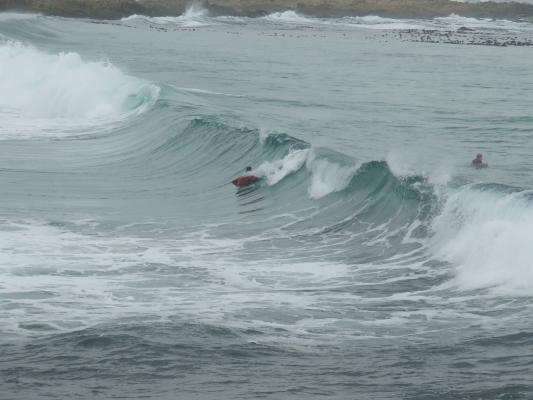 Robert Charters, bottom turn at Onrus Beach