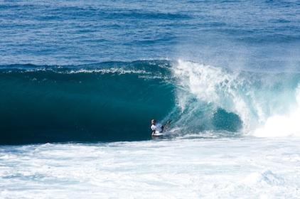 Mike Stewart, trim at Shark Island