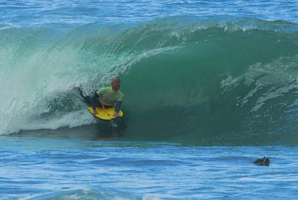 JP Nortier, tube/barrel at Kalk Bay