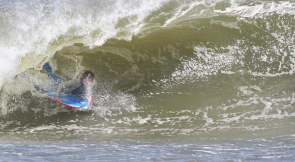 Jayden Alford-Loots, tube/barrel at Kalk Bay