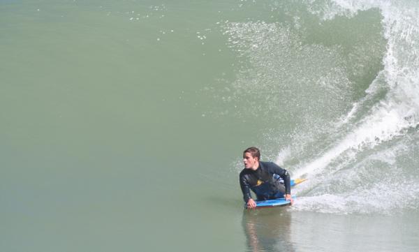 Christian Junker, bottom turn at Koeel Bay (Caves)