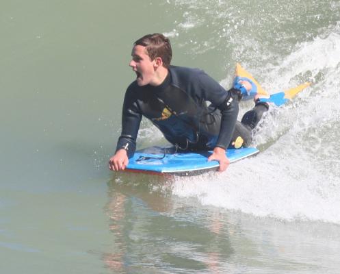 Christian Junker, bottom turn at Koeel Bay (Caves)