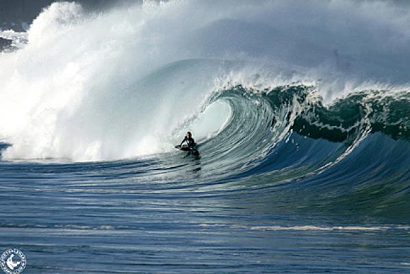 Eddie Solomon at Waimea Shorebreak