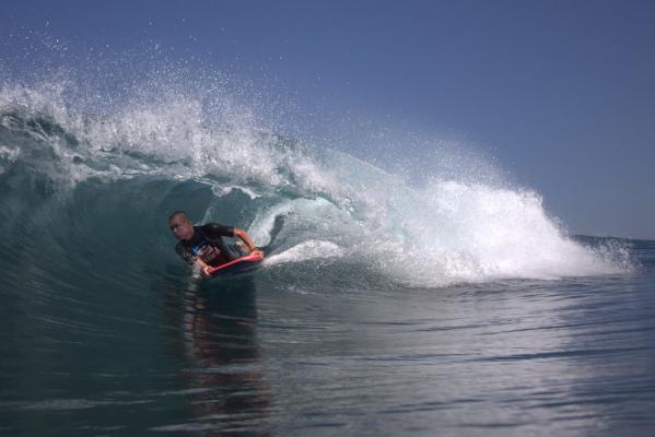 Storm Prestwich, tube/barrel at Amy's