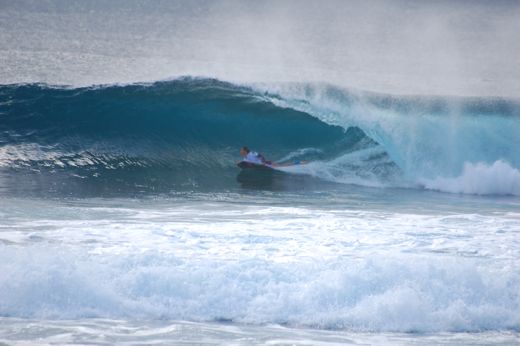 Bottom turn at El Confital