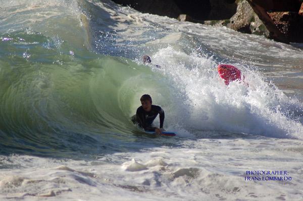 Matthew Lombard, tube/barrel at Bikiny Beach