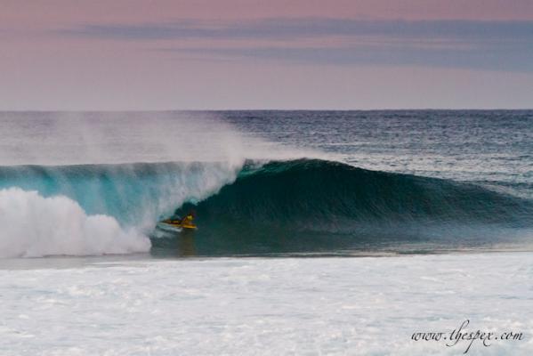 Mike Stewart, tube/barrel at Pipeline