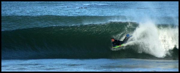 Arno Hattingh, bottom turn at Betties Bay