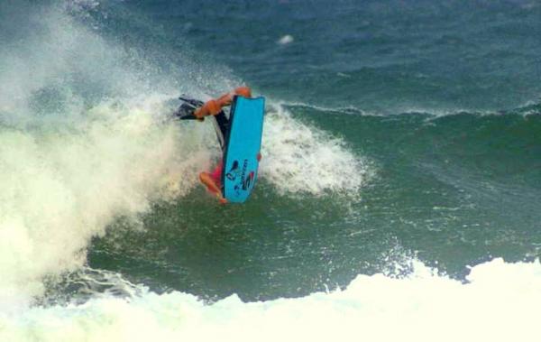 Mark McCarthy, back flip at Sun Coast Beach