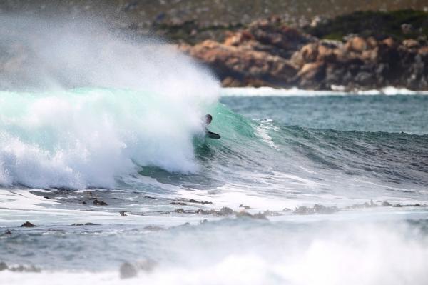 Len Bradford at Pringel Bay Reef Left