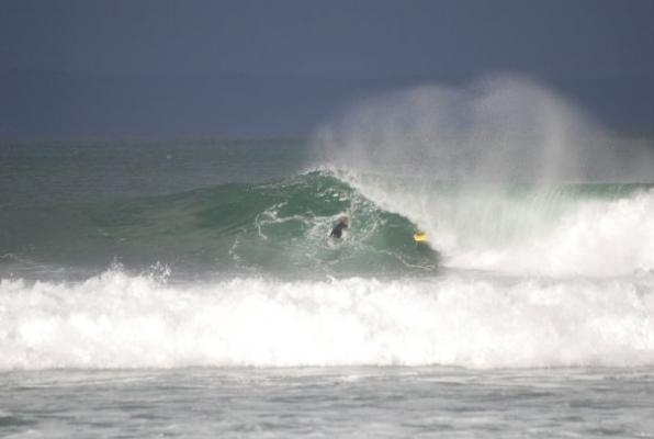 Jacques Le Roux, tube/barrel at Mystery Reef