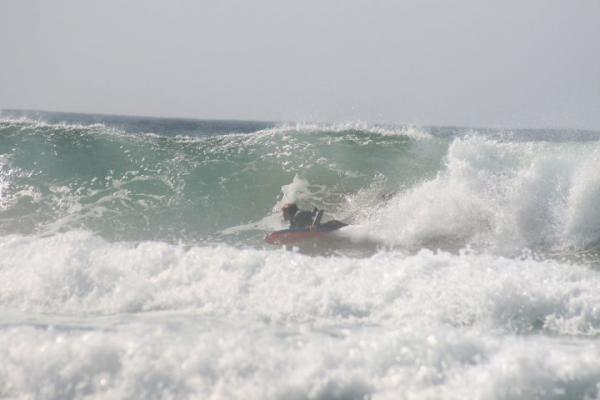 Michael Colclough, bottom turn at Long Beach