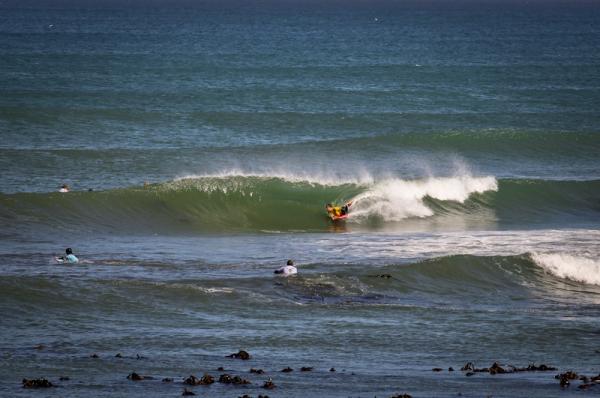 Tristan Roberts, bottom turn at Farmers Burgers