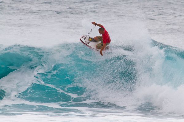 Bud Miyamoto, dropknee backhand floater at Backdoor