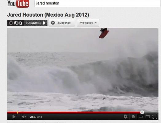 Jared Houston, reverse 360 air at Puerto Escondido