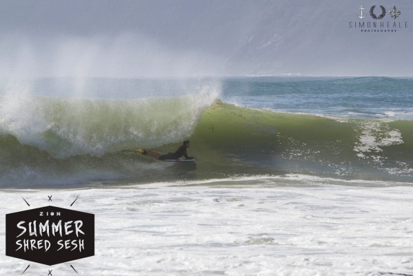 Aden Kleve, tube/barrel at Long Beach