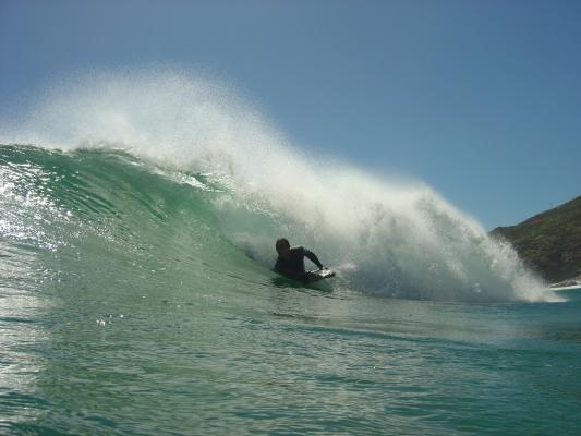 Sacha Wharton at Koeel Bay (Caves)