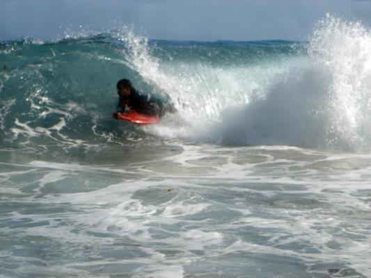 Tauriq Gamildien at Dias Beach