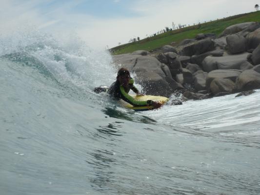 Roche de villiers at Glen Beach