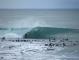 Peter Brandt :: 1 of 3 Pete gets lekker deep on this keg and stiil makes it out from under the ducking surfer